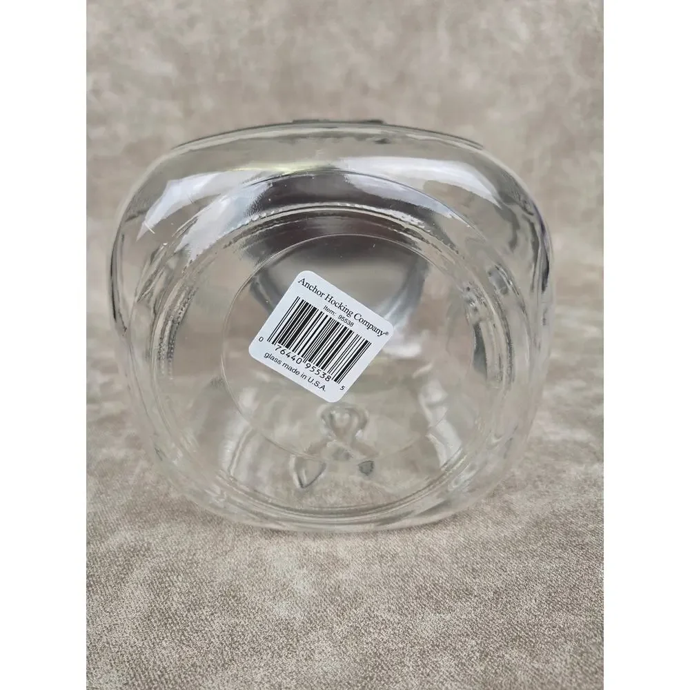 Glass Cookie Jar Breast Cancer Awareness Hope